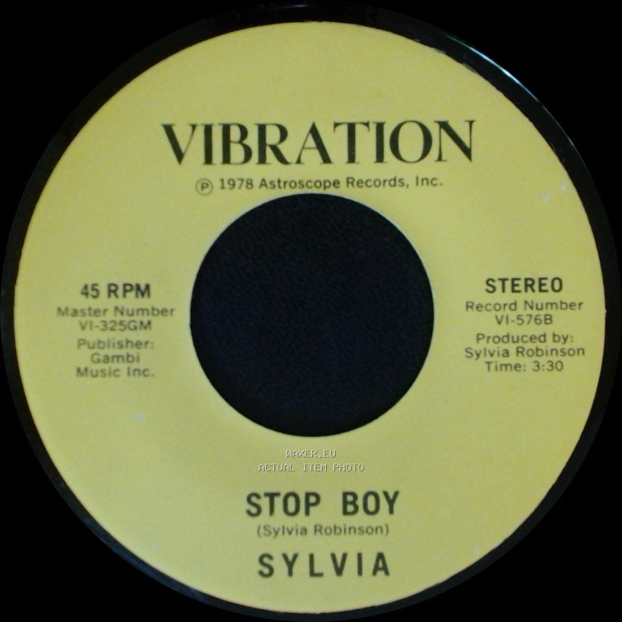 Sylvia - Stop Boy / Automatic Lover side B