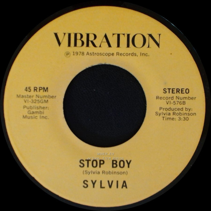 Sylvia - Stop Boy / Automatic Lover side A