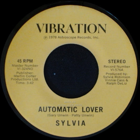 Sylvia - Stop Boy / Automatic Lover side A