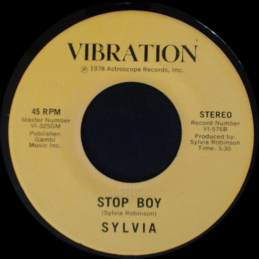 Sylvia - Stop Boy / Automatic Lover side B