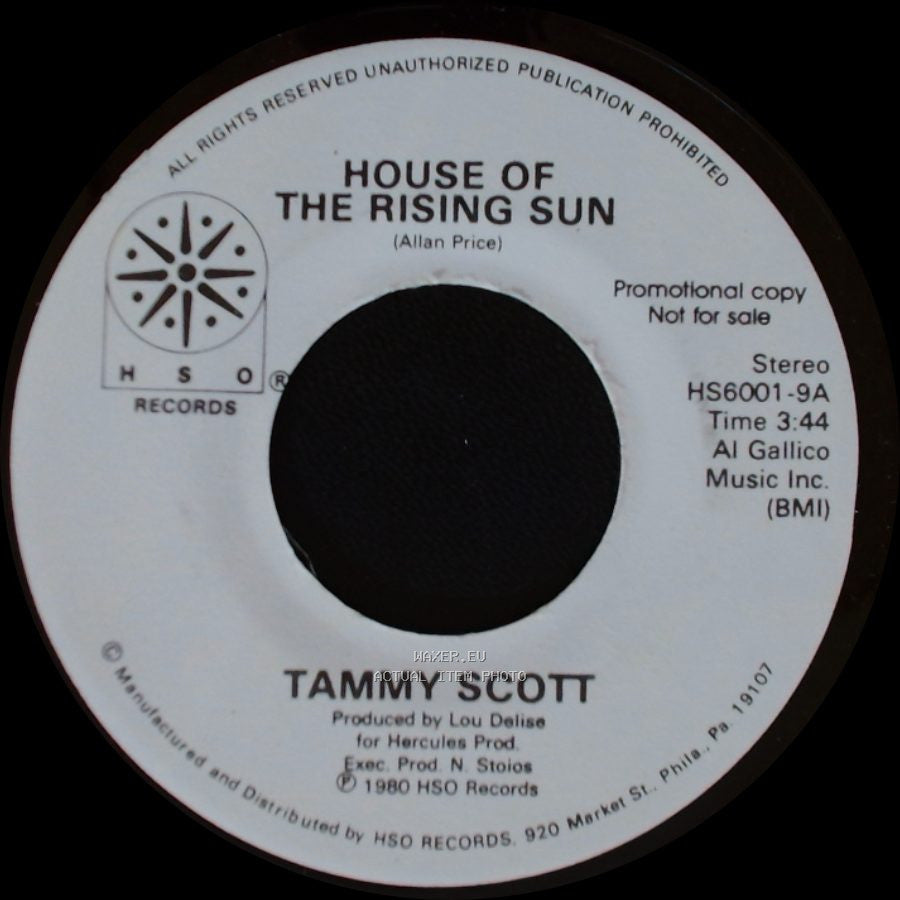 Tammy Scott - House Of The Rising Sun / Another Fall In Philadelphia side A