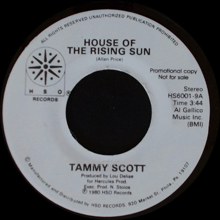 Tammy Scott - House Of The Rising Sun / Another Fall In Philadelphia side A