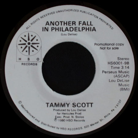 Tammy Scott - House Of The Rising Sun / Another Fall In Philadelphia side A