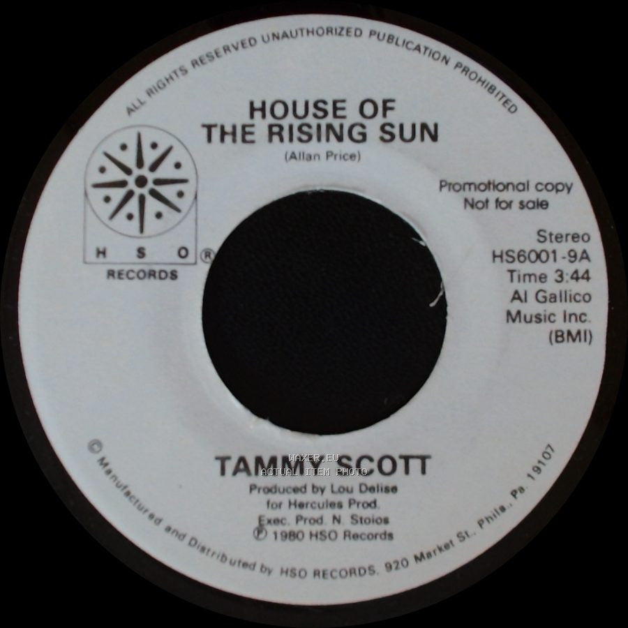 Tammy Scott - House Of The Rising Sun / Another Fall In Philadelphia side A