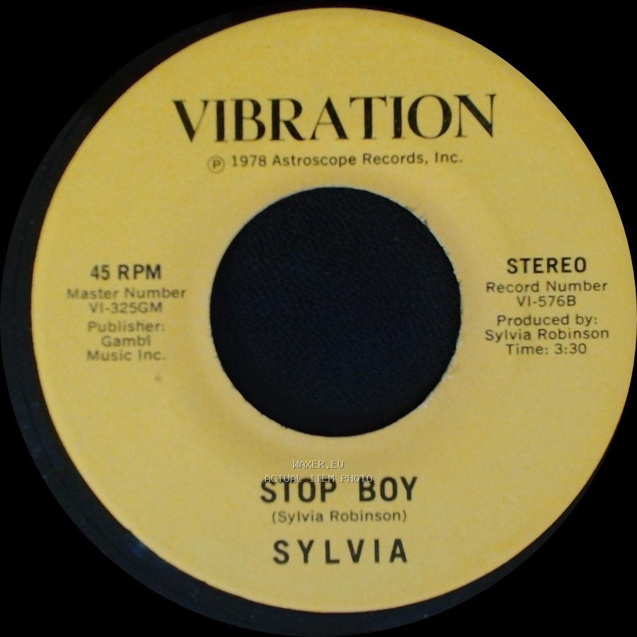 Sylvia - Stop Boy / Automatic Lover side A