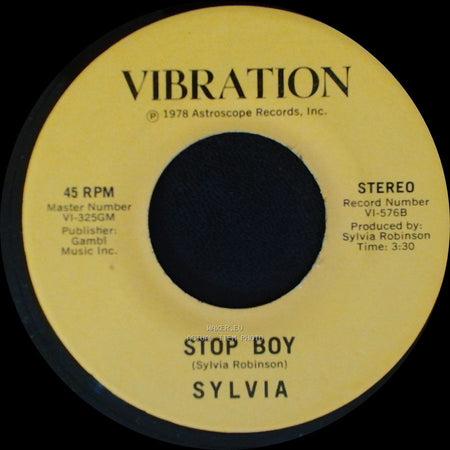 Sylvia - Stop Boy / Automatic Lover side A