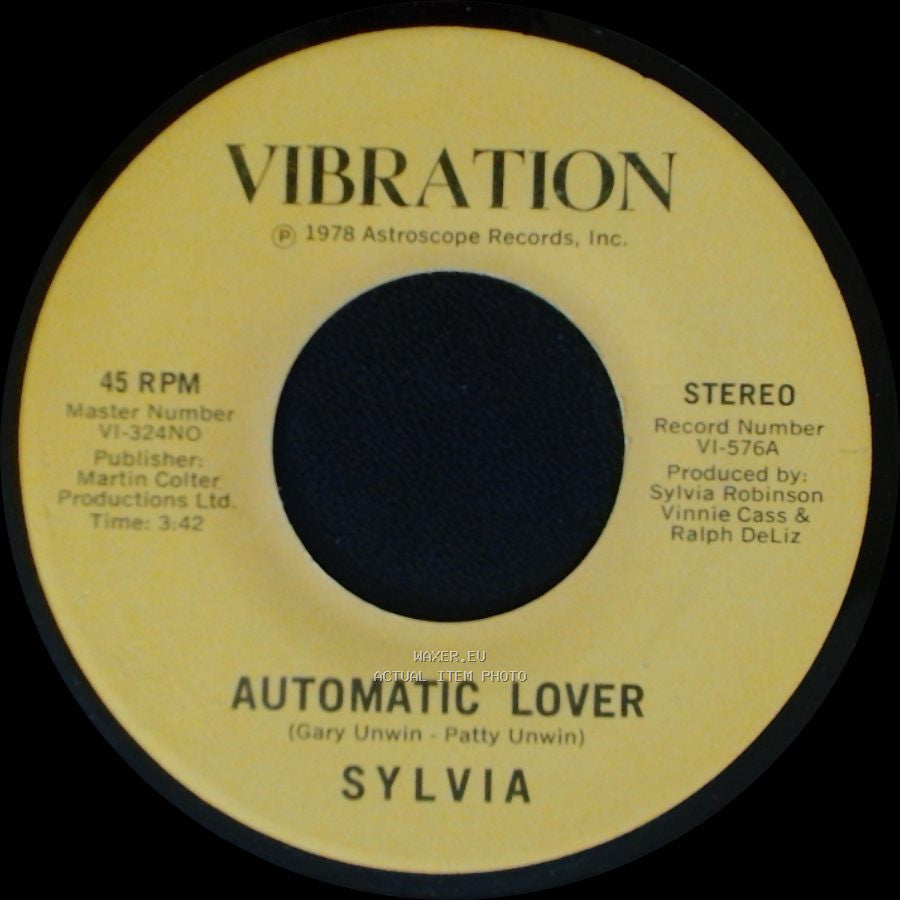 Sylvia - Stop Boy / Automatic Lover side A