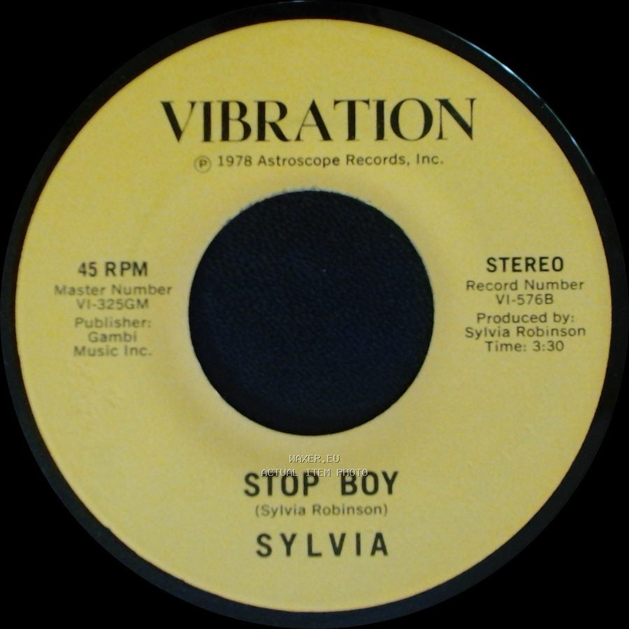 Sylvia - Stop Boy / Automatic Lover side B