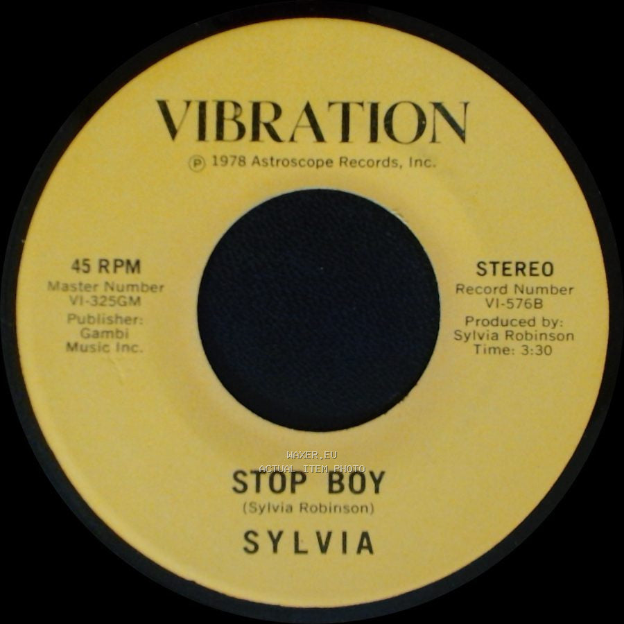 Sylvia - Stop Boy / Automatic Lover side A