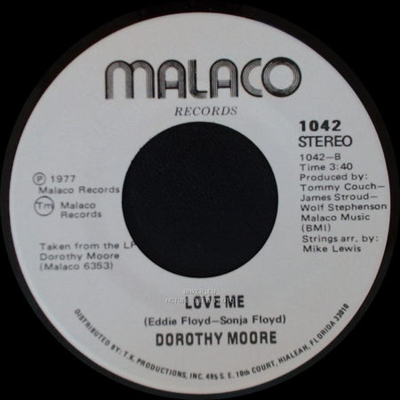 Dorothy Moore - Love Me / I Believe You side B
