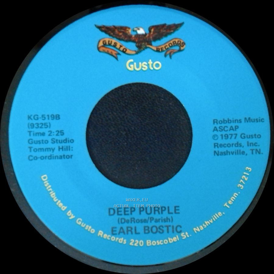 Earl Bostic - Deep Purple / Smoke Rings side A