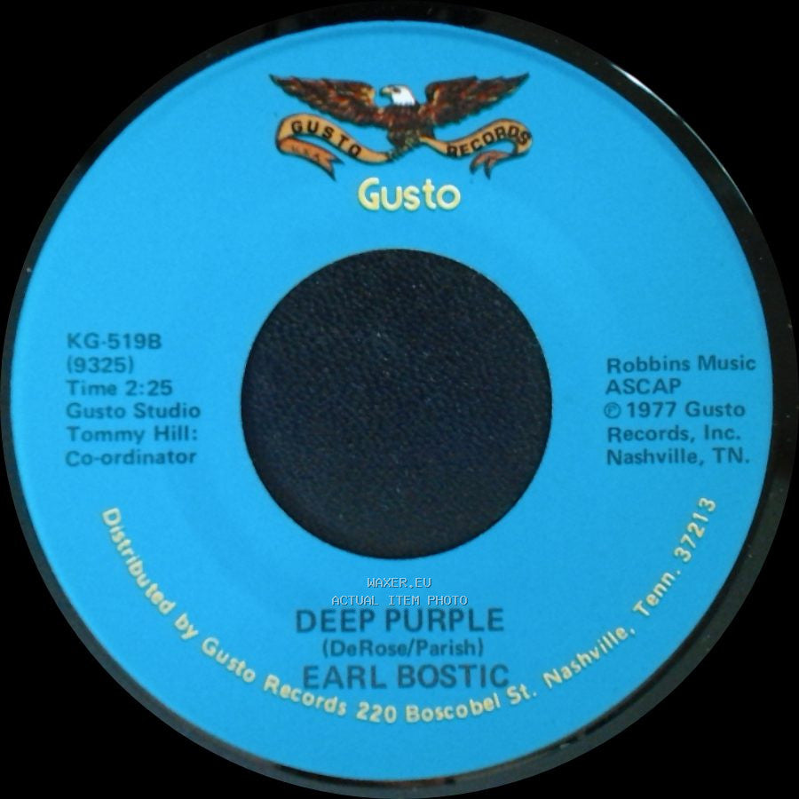 Earl Bostic - Deep Purple / Smoke Rings side A