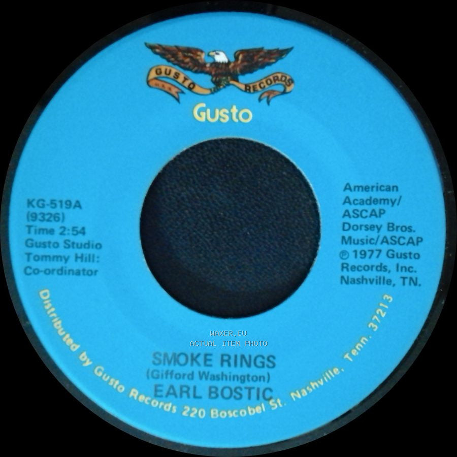 Earl Bostic - Deep Purple / Smoke Rings side B