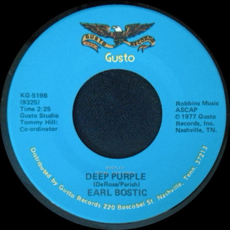 Earl Bostic - Deep Purple / Smoke Rings side A