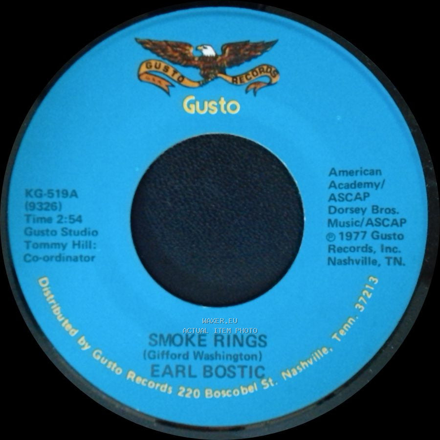 Earl Bostic - Deep Purple / Smoke Rings side A