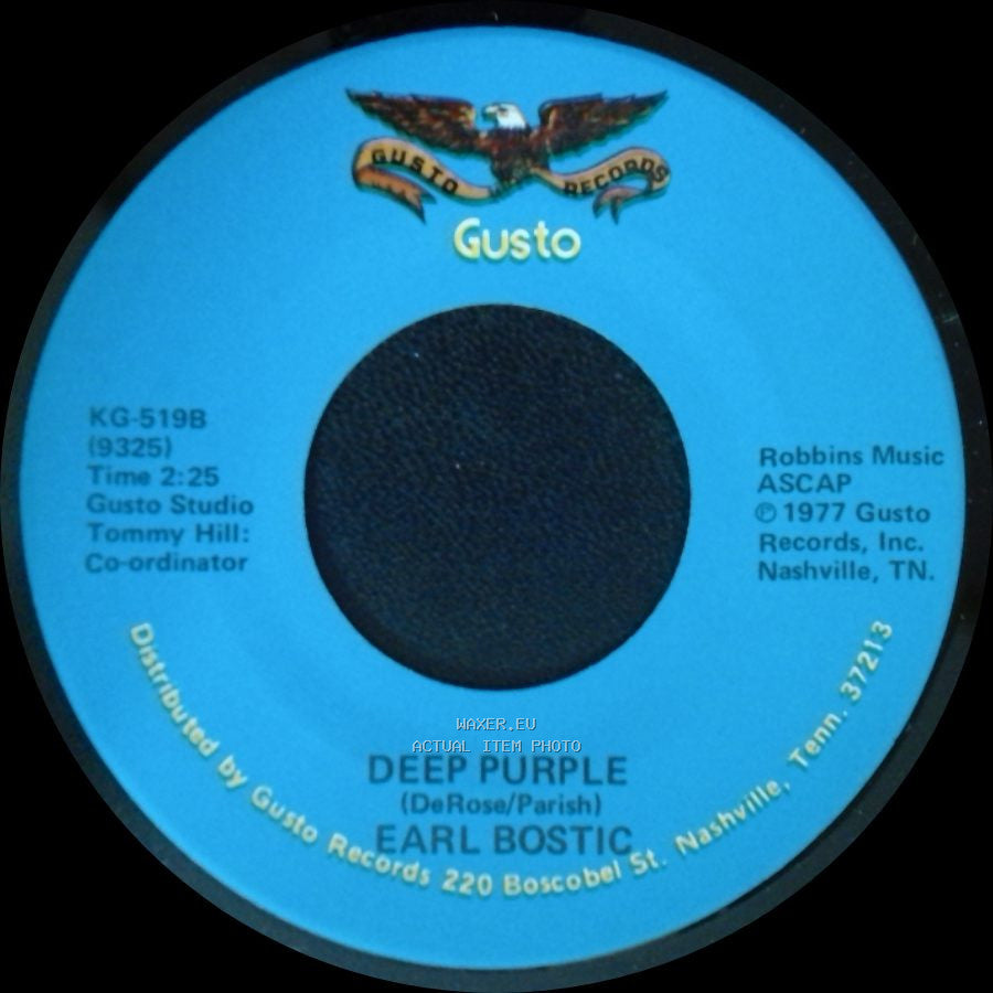 Earl Bostic - Deep Purple / Smoke Rings side B