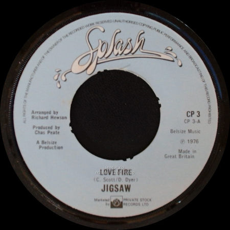 Jigsaw - Love Fire / Your Lips Are Close side A