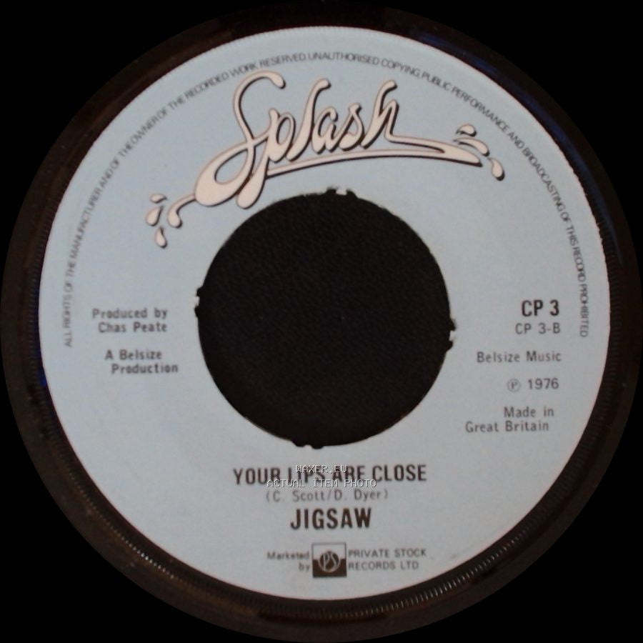 Jigsaw - Love Fire / Your Lips Are Close side B