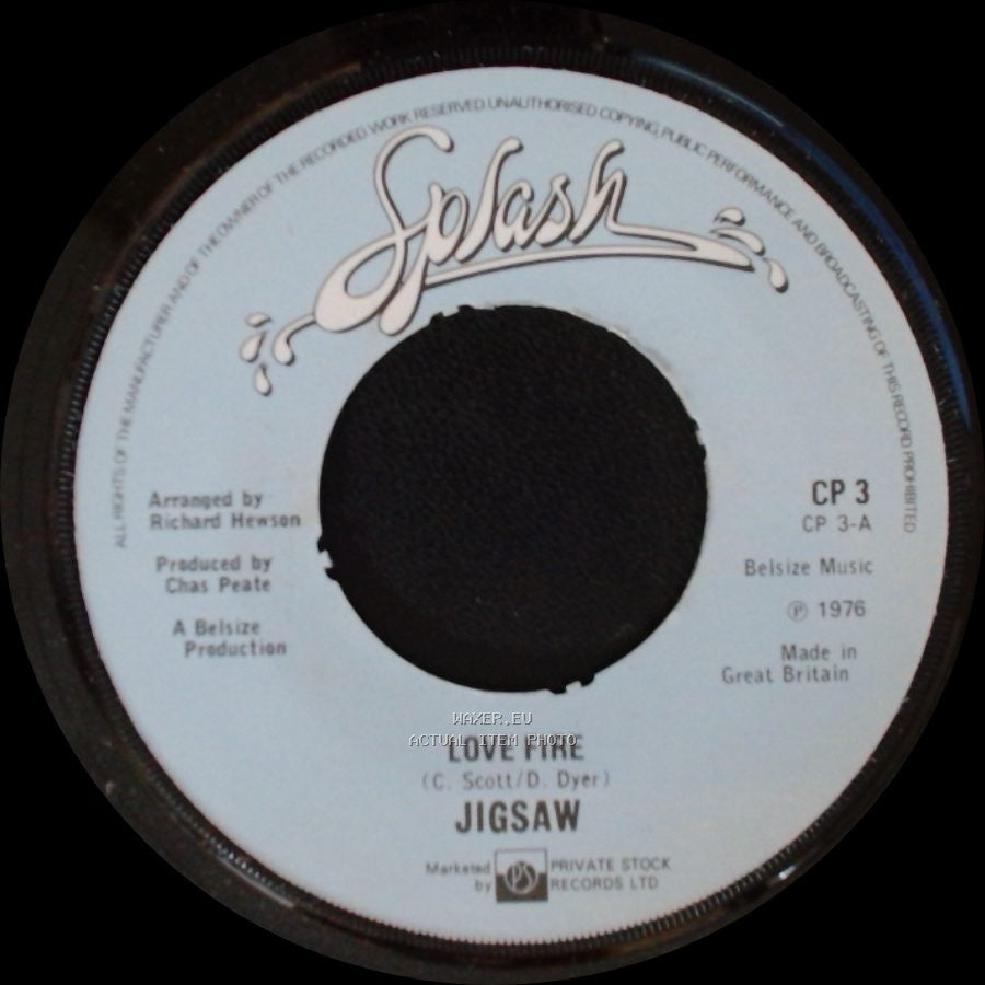 Jigsaw - Your Lips Are Close / Love Fire side B