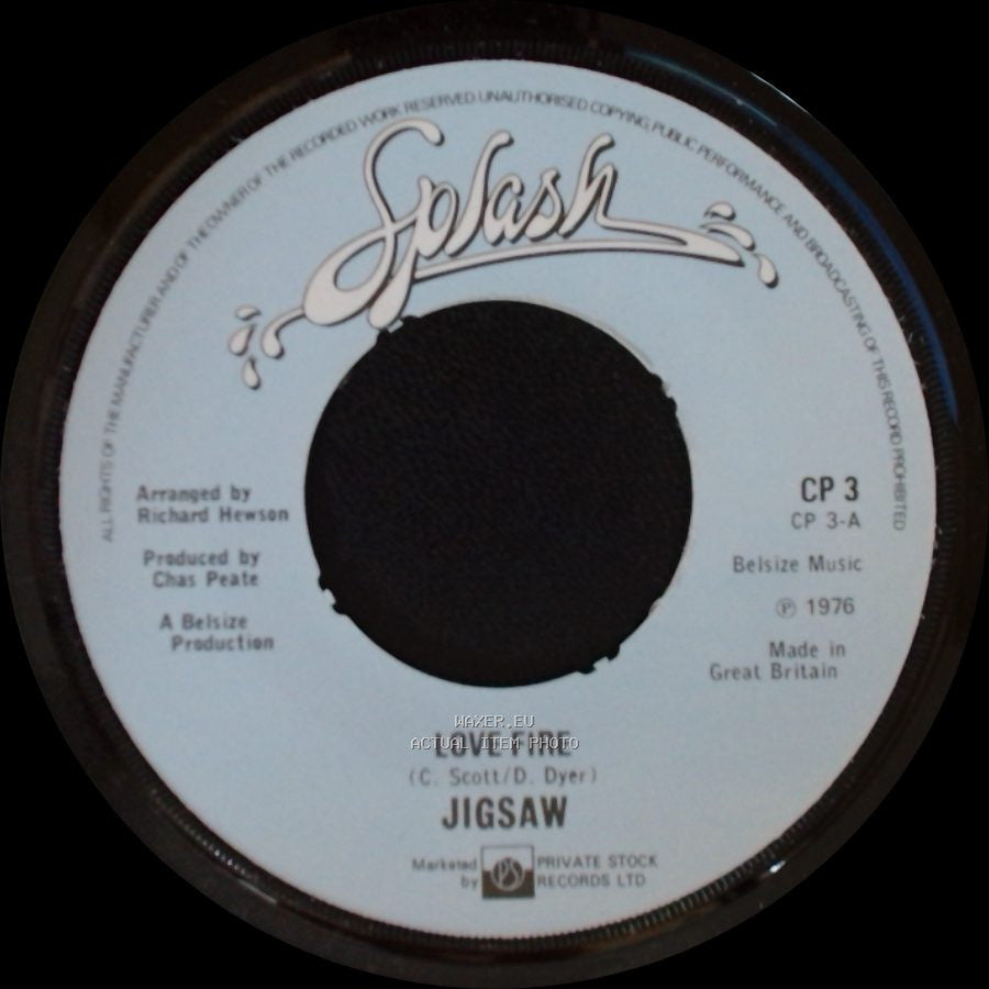 Jigsaw - Your Lips Are Close / Love Fire side B