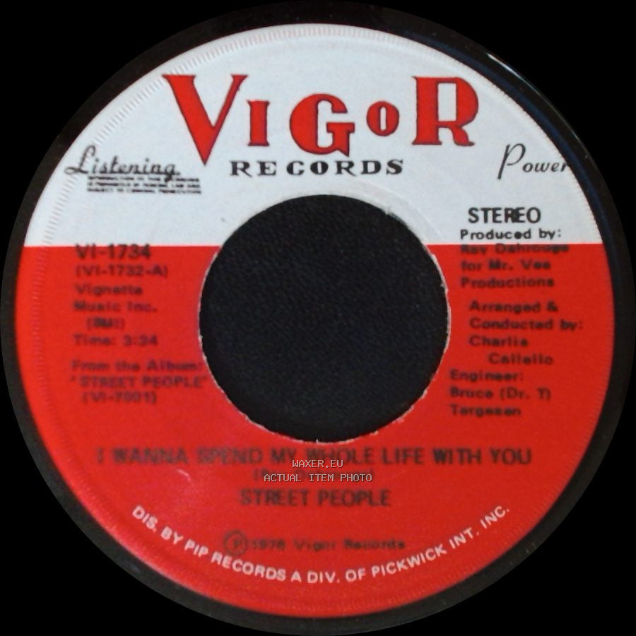 Street People - Wanna Slow Dance With You Baby (At The Disco) / I Wanna Spend My Whole Life With You side B