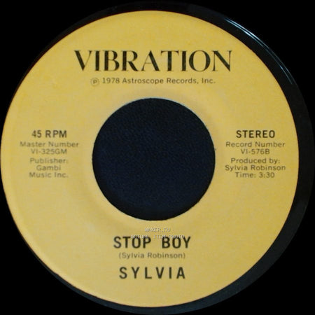 Sylvia - Stop Boy / Automatic Lover side A