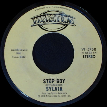 Sylvia - Stop Boy / Automatic Lover side A