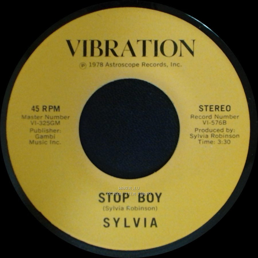 Sylvia - Stop Boy / Automatic Lover side B