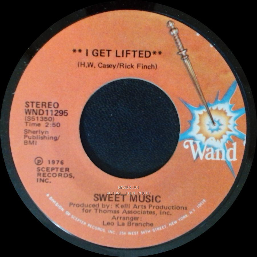 Sweet Music - I Get Lifted / I Get Lifted (Instrumental) side A