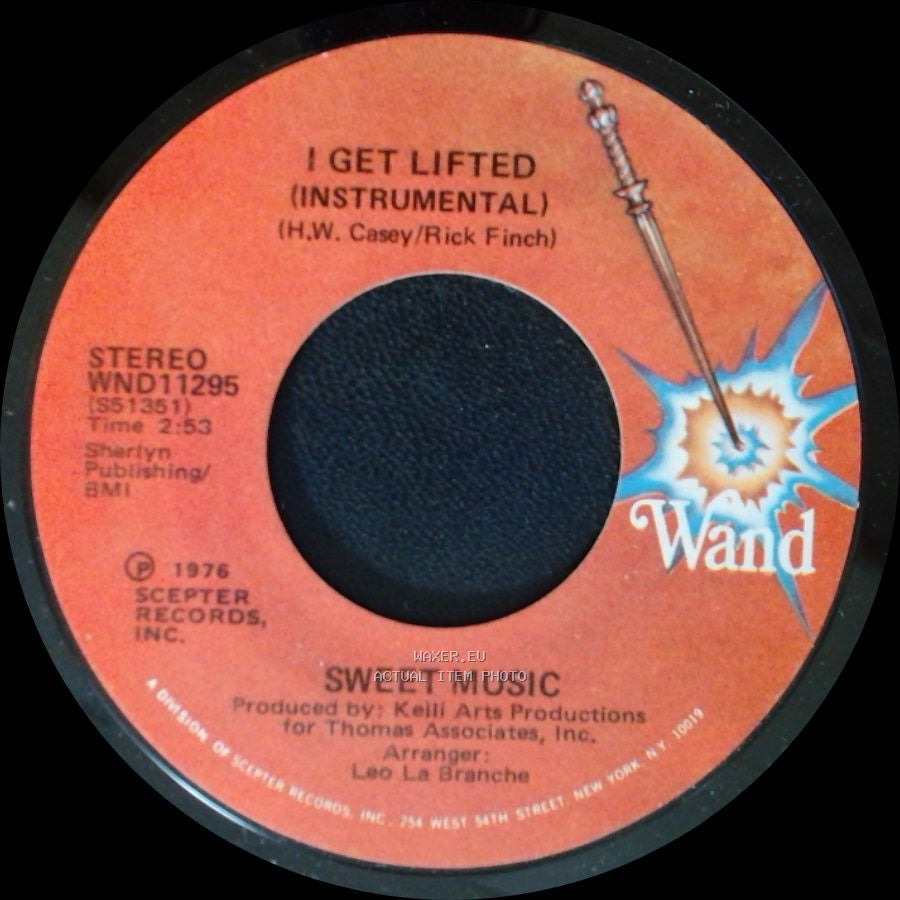 Sweet Music - I Get Lifted / I Get Lifted (Instrumental) side B