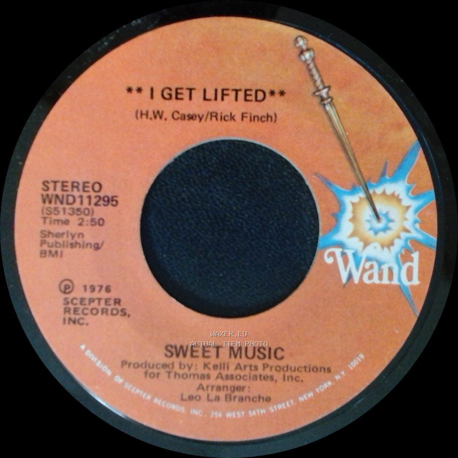 Sweet Music - I Get Lifted / I Get Lifted (Instrumental) side A