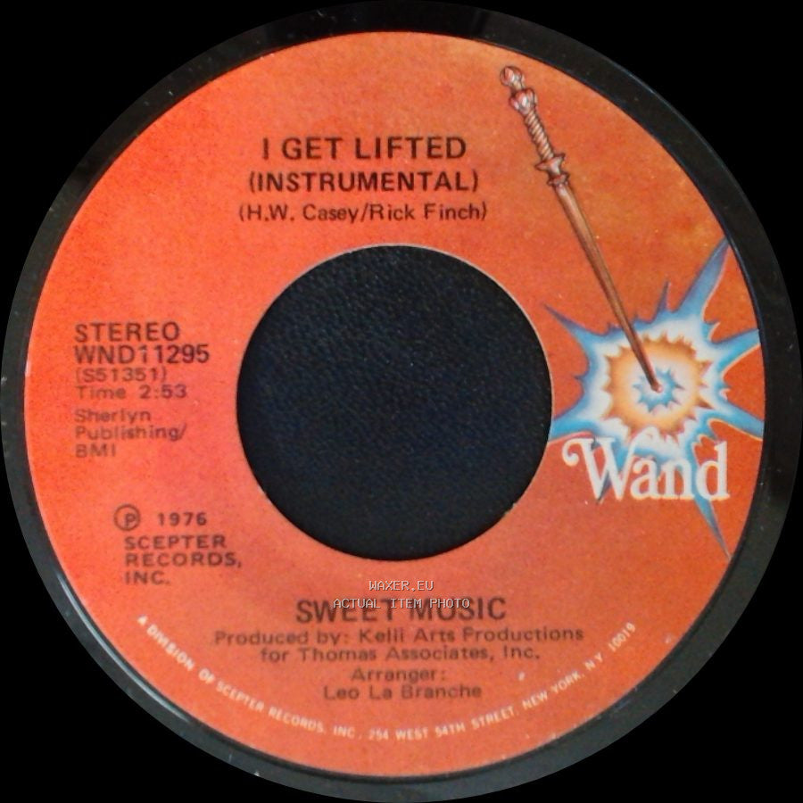Sweet Music - I Get Lifted / I Get Lifted (Instrumental) side B