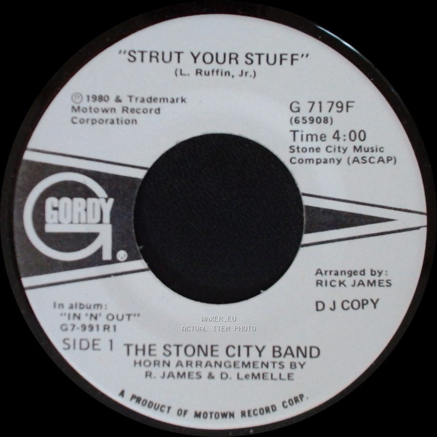 The Stone City Band - Strut Your Stuff / Strut Your Stuff side B