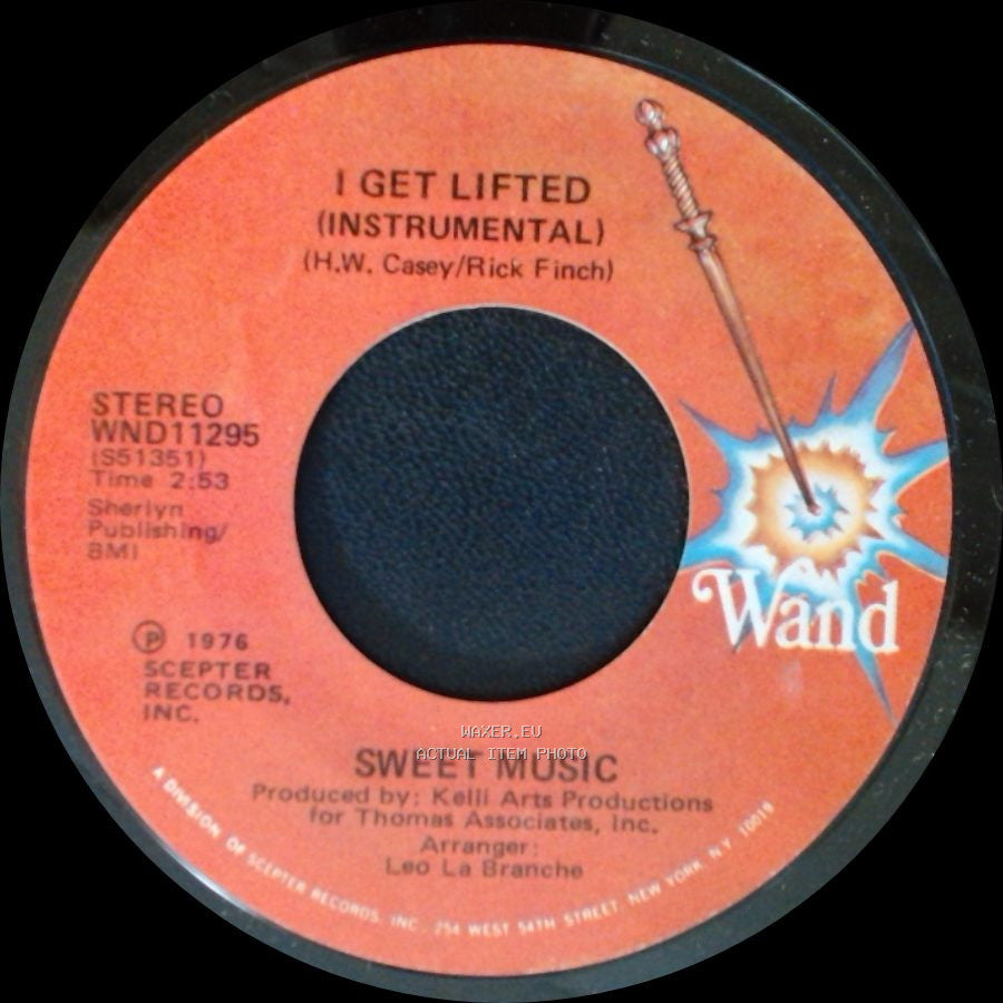 Sweet Music - I Get Lifted / I Get Lifted (Instrumental) side B
