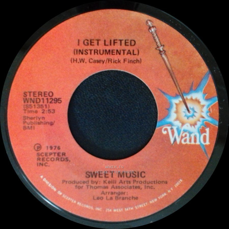 Sweet Music - I Get Lifted / I Get Lifted (Instrumental) side B