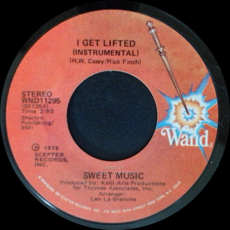 Sweet Music - I Get Lifted / I Get Lifted (Instrumental) side B