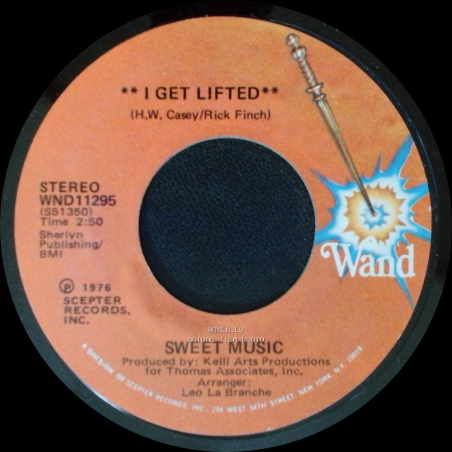 Sweet Music - I Get Lifted / I Get Lifted (Instrumental) side A