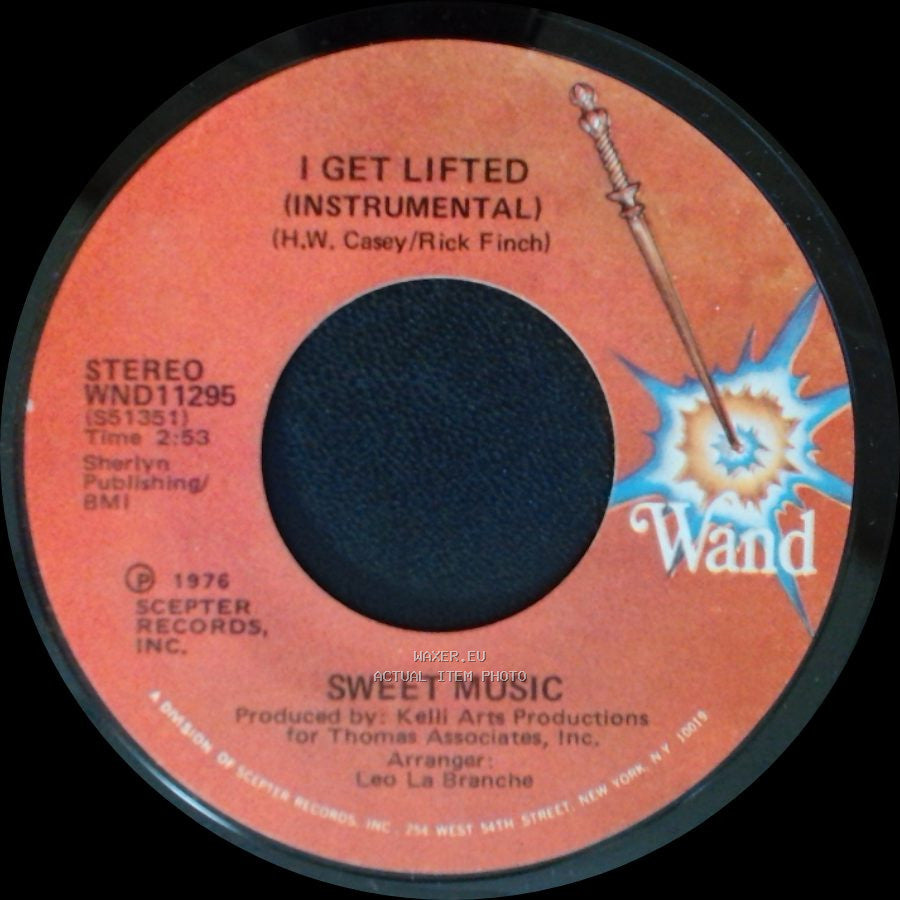 Sweet Music - I Get Lifted / I Get Lifted (Instrumental) side B