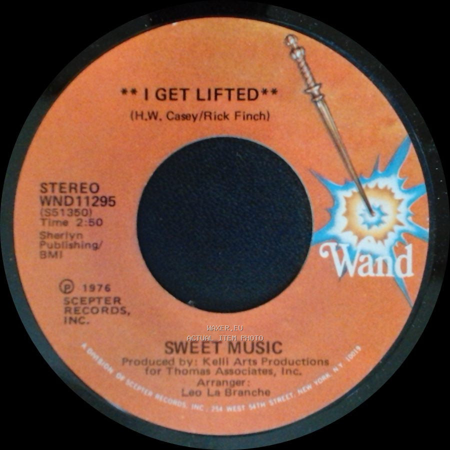 Sweet Music - I Get Lifted / I Get Lifted (Instrumental) side A