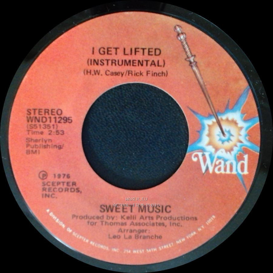 Sweet Music - I Get Lifted / I Get Lifted (Instrumental) side B