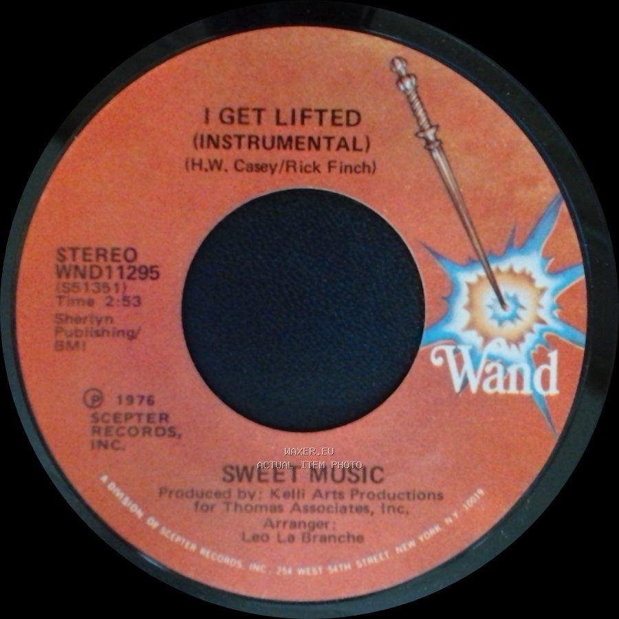 Sweet Music - I Get Lifted / I Get Lifted (Instrumental) side B