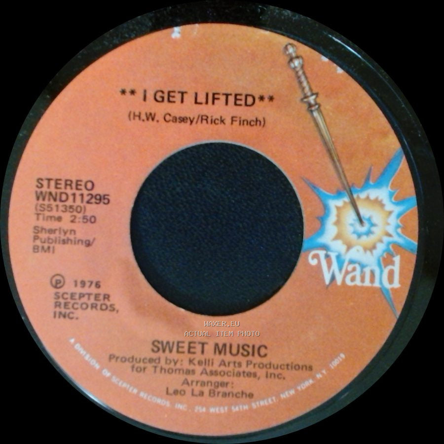 Sweet Music - I Get Lifted / I Get Lifted (Instrumental) side A