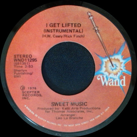 Sweet Music - I Get Lifted / I Get Lifted (Instrumental) side B