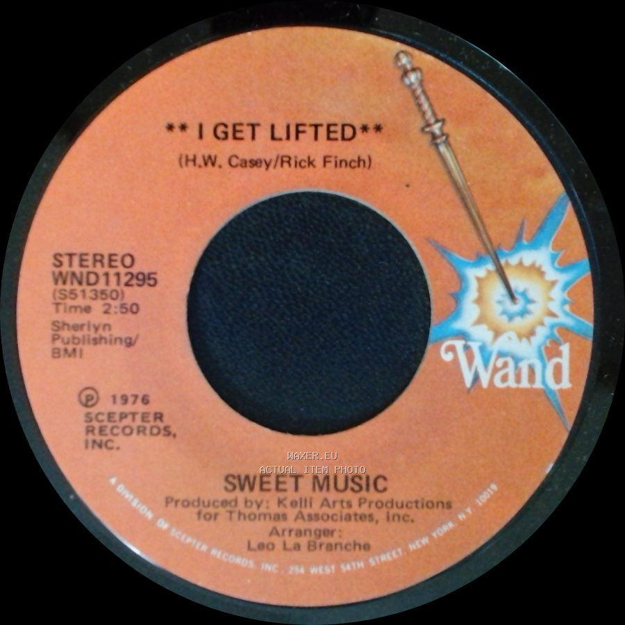 Sweet Music - I Get Lifted / I Get Lifted (Instrumental) side A