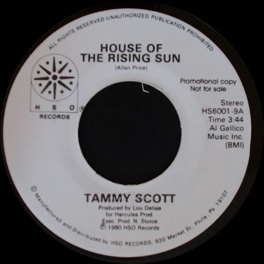 Tammy Scott - House Of The Rising Sun / Another Fall In Philadelphia side A
