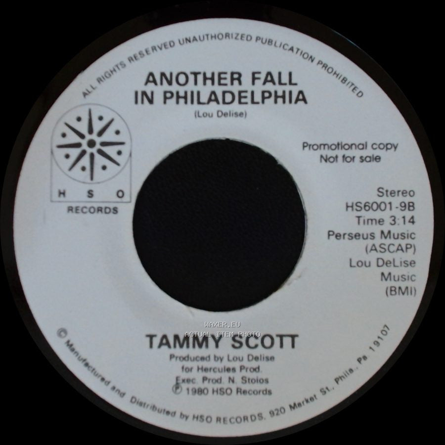 Tammy Scott - House Of The Rising Sun / Another Fall In Philadelphia side B
