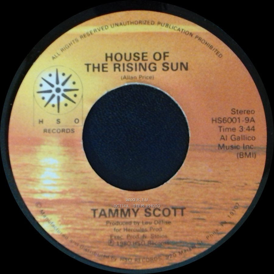 Tammy Scott - House Of The Rising Sun / Another Fall In Philadelphia side B