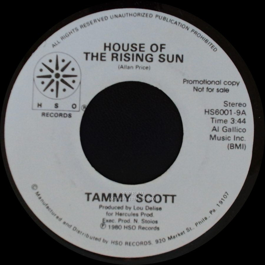 Tammy Scott - House Of The Rising Sun / Another Fall In Philadelphia side A