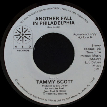 Tammy Scott - House Of The Rising Sun / Another Fall In Philadelphia side A