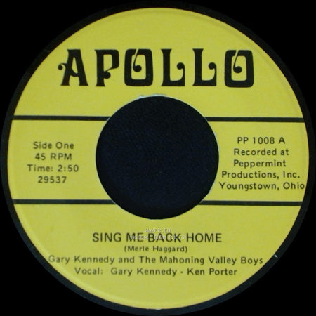 Gary Kennedy And The Mahoning Valley Boys - Sing Me Back Home / White Lightning side A